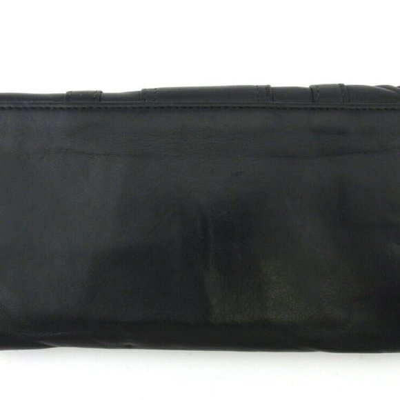 BVLGARI Long Wallet Bee Zero One Leather Auth USED E163 - Picture 2 of 8